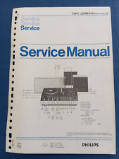 PHILIPS 22RB940 SERVICE MANUAL ORIGINALE Radio Amplificatore Giradischi Cassette