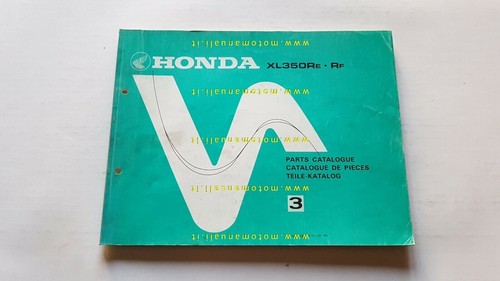 Honda 350 1984 catalogo - honda,