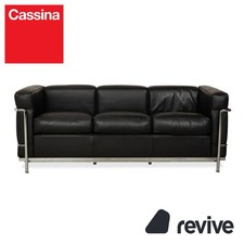 Cassina LC 2 Pelle Nero Divano