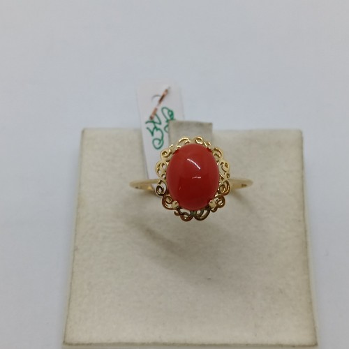 Anello donna con corallo in - anello,