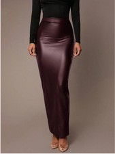 Gonna lunga donna vera pelle