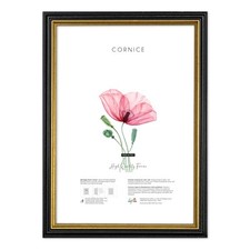 Cornice portafoto da parete Nera profilo Oro BLACK GOLD foto poster quadri