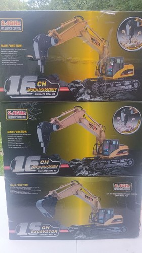 Lotto escavatori huina 12 - escavatori, rc
