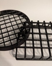 COPPIA GRIGLIA MASCHERINA FARO ANTERIORE POSTERIORE PIAGGIO SI PRIMA SERIE NERA