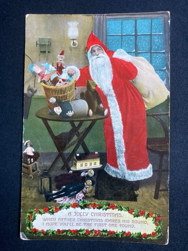 Santa delivering presents - delivering,