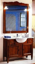 MOBILE BAGNO IN LEGNO MASSICCIO VARIE FINITURE  LAVABO SPECCHIO LUCI 734