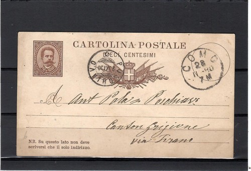 Regno 1875 rara cartolina - regno, 1875-rara