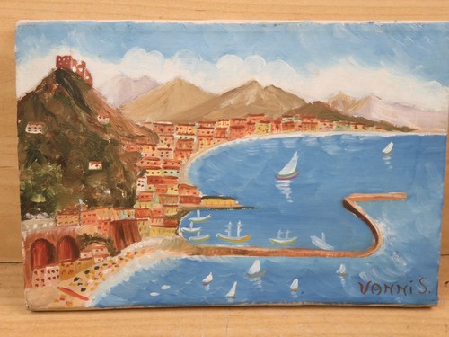 Vecchio quadro dipinto mano - quadro, a