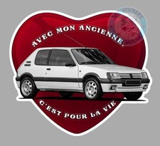 STICKER 205 PEUGEOT VINTAGE
