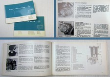 Mercedes Benz OM 616 617 617A Motore Manuale Uso e Manutenzione 1987 con Libretto Manutenzione