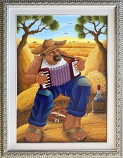 Antonio capuzzo 70x50 olio - olio, su
