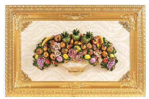 Quadro cesto con frutti - quadro,