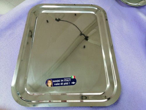 Vassoio inox dribbling vetrina - vassoio,