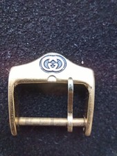 GUCCI GENUINE ORIGINALE  BUCKLE CLASP FIBBIA CINTURINO OROLOGIO PLAC ORO 16 