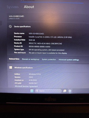 Notebook fujitsu lifebook e556 - notebook,