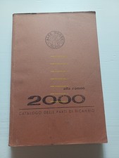 Alfa Romeo 2000 berlina spider 1959 COPIA catalogo ricambi