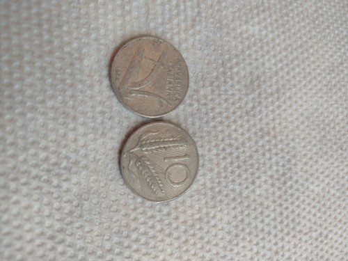 Moneta lire del - del, 1954