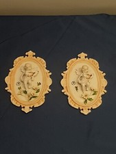 Quadri Originali Capodimonte Con Putto Made In Italy Vintage