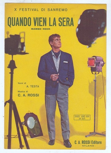 Spartito quando vien sera - spartito, la
