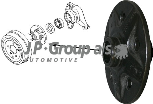 Mozzo ruota originale group - mozzo,
