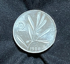 2 Lire 1958  Ulivo  Repubblica