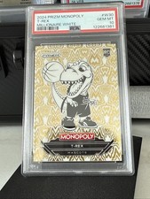 Custodia T-Rex Prizm Monopoly Millionaire bianca mascotte 2024 Hit SSP W30 PSA 10!!!