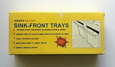 Jobars Vassoi Anteriori Lavabo Inclinabili 11" Bianco (2) con Cerniere Porta Anello Incasso 