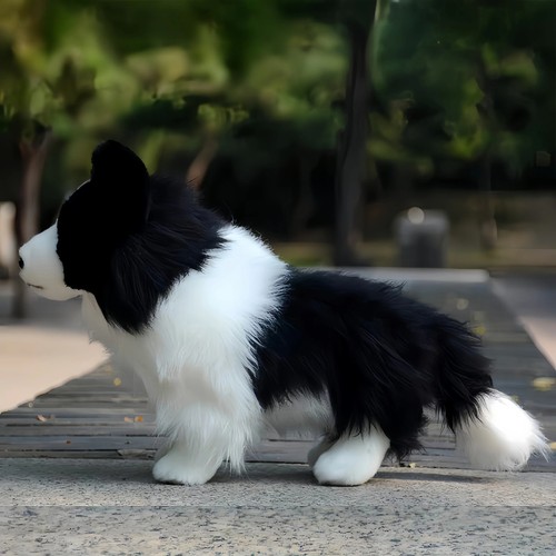 Peluche cane chase border - peluche,