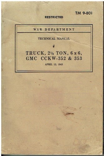 Gmc cckw 352 - gmc, cckw-352/353