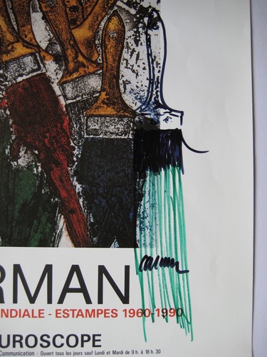 Arman dessin feutre signé - arman,