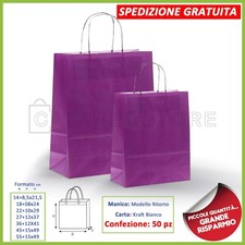 BORSE SHOPPER DI CARTA MANICO