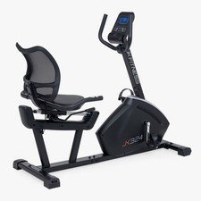 Cyclette recumbent JK Fitness 324 elettromagnetica, 16 livelli, Zwift, 135kg