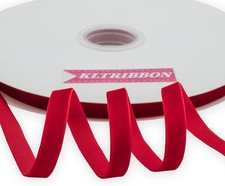 Nastro in nylon vellutato una faccia 9mm ROSSO 23 metri velluto lussuoso