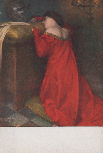 Cartolina arte pittura - cartolina, oreste