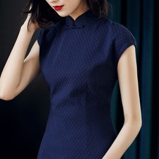 Abito lungo retrò Cheongsam