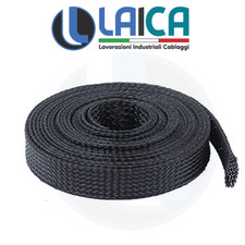 CALZA TRECCIATA Ø 3 4 6 8 10 12 15 20 30 PROTEZIONE CAVI ELETTRICI AUTO MOTO 1MT