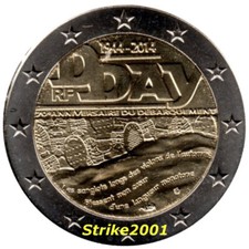 2 EURO COMMEMORATIVO FRANCIA 2014 D - DAY FDC