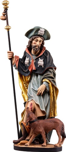 Statua san rocco legno - san,