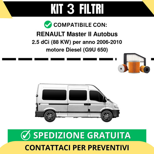 Kit filtri tagliando per - kit,
