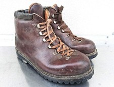 Scarponcini cuoio marrone originali Alpini E.I. anni '60/70 taglia 42