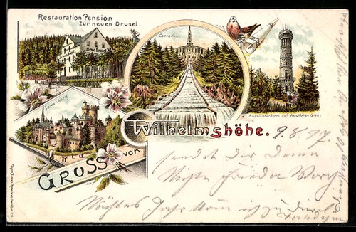 Litografia wilhelmshöhe - litografia,