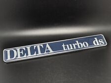 LANCIA DELTA TURBO DS LOGO ORIGINALE SIGLA EMBLEMA FREGIO STEMMA SCRITTA BADGE