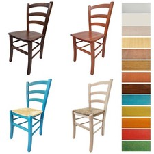 Sedia paesana VENEZIA In Legno Di Faggio, ALTISSIMA QUALITA', Già Montata