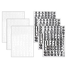  6 fogli toppe termoadesive con alfabeto per abbigliamento fai da te 26 lettere