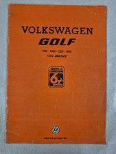 DEPLIANT - VOLKSWAGEN GOLF 1