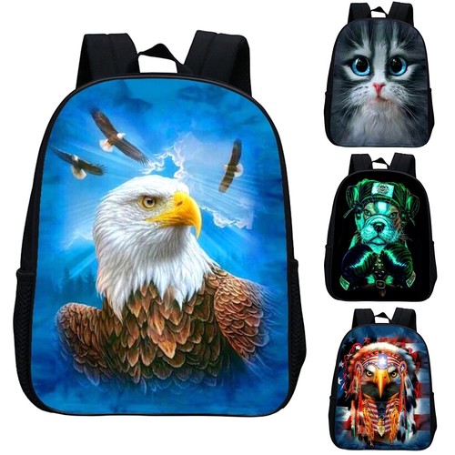 Aquila zaino animali scuola - aquila, 3d