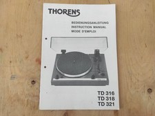 Thorens 316 318 321 manuale - thorens,
