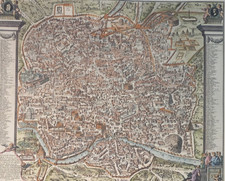Roma STAMPA Mappa Topografica