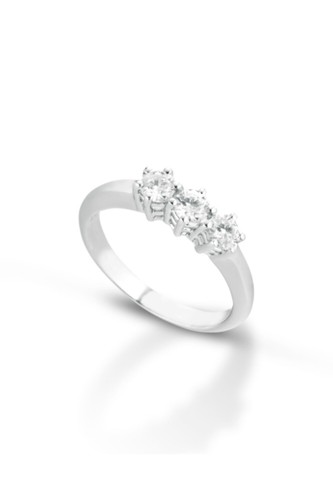 Anello trilogy oro 18k - trilogy, con