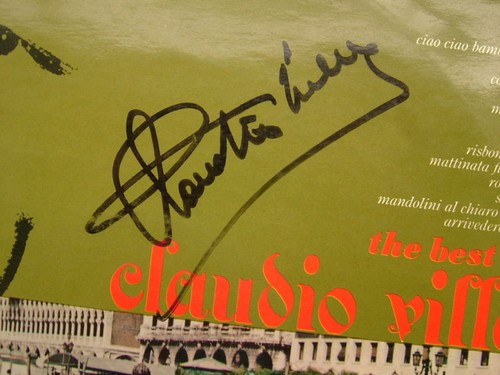 Autographe claudio villa japan - autographe,